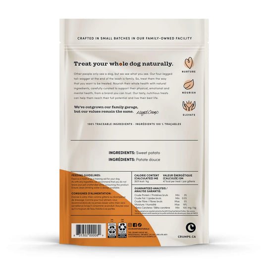 LocalID_68146 Crumps' Naturals - SWEET POTATO Dog Chews - 330GM (11.6oz)