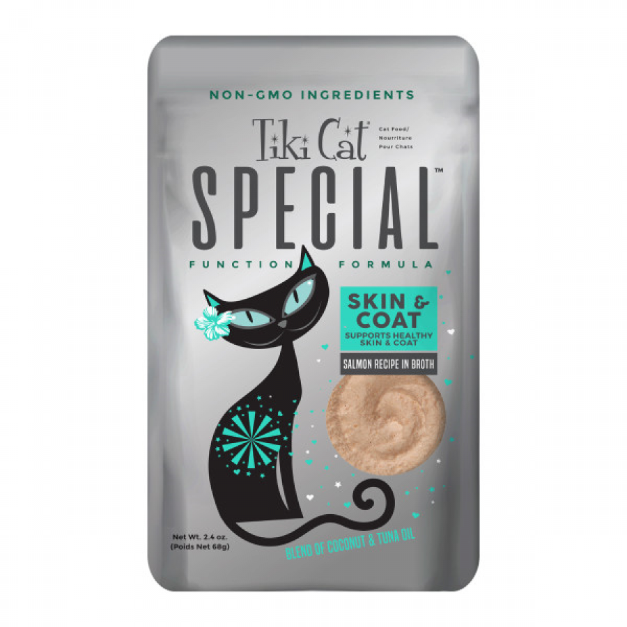 *S.O. - Up to 3 Week Wait* Tiki Cat - Special Skin & Coat SALMON Wet Food - 65GM (2.4oz)