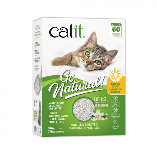 LocalID_69317 Catit - Go Natural! Ultra-Light Clumping Cat Litter - VANILLA - 3.6KG