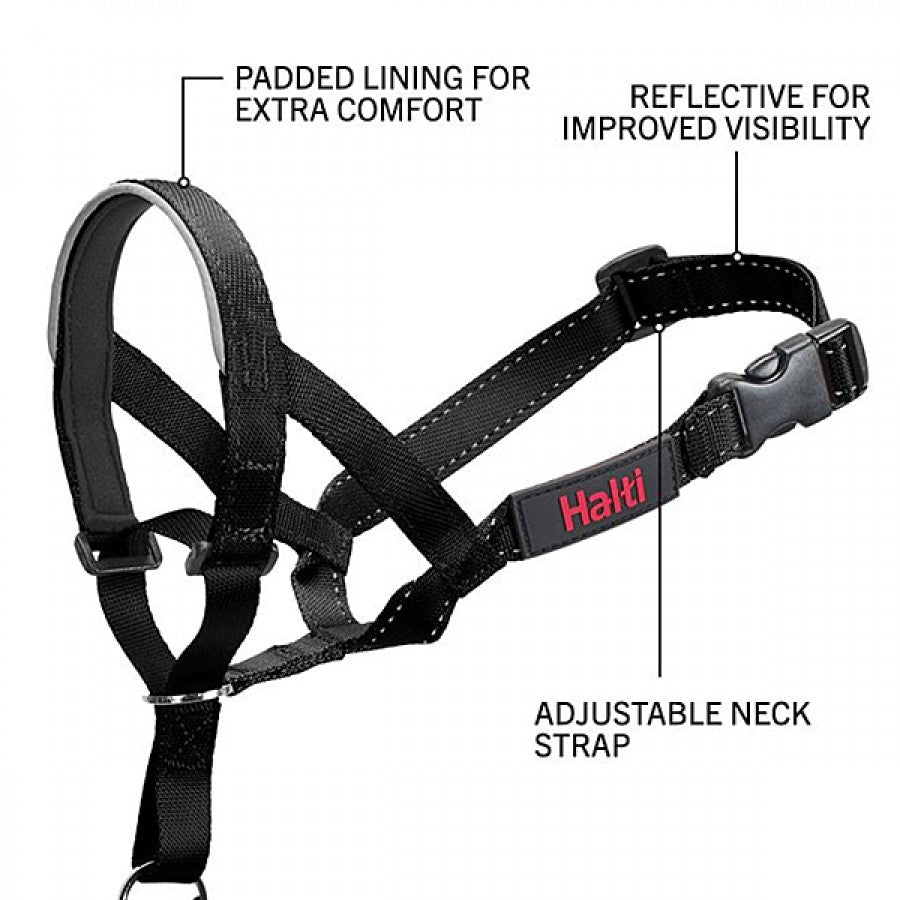 LocalID_66516 Company of Animals - Halti Nylon Head Collar - BLACK - Size 1