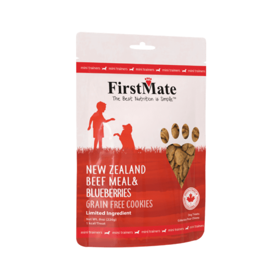 LocalID_68245 FirstMate - GF Cookies Mini BEEF & BLUEBERRIES Dog Treats - 226GM (8oz)