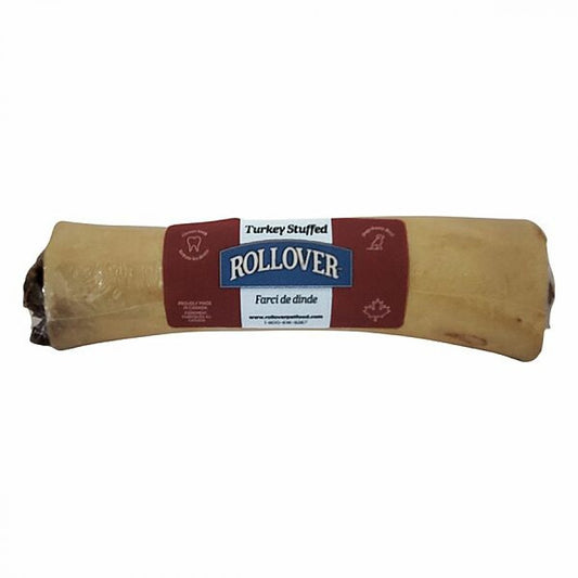 LocalID_56468 Rollover - Stuffed Bone TURKEY Dog Chew - LARGE - 20-25CM (8-10in)