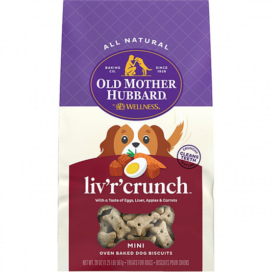 Old Mother Hubbard - Classic Oven Baked LIV'R'CRUNCH Dog Treat - MINI - 567GM (20oz)