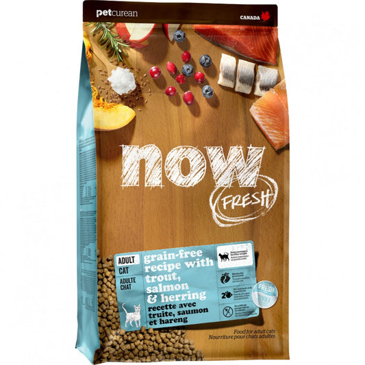 LocalID_44641 Petcurean - NOW CAT FISH TROUT SALMON and HERRING ADULT - 3.63kg (8LB)