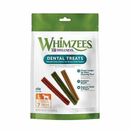 Whimzees - STIX Dental Chew - LARGE - 18CM (7in) - 6PK