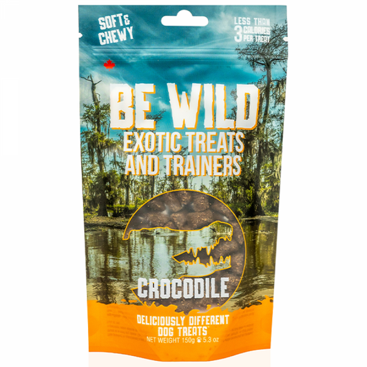 LocalID_69869 This & That - Be Wild Exotic Treats & Trainers CROCODILE Dog Treat - 150GM (5.3oz)