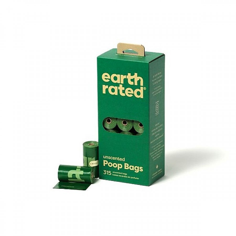 Earth Rated - Poop Bag Refills - UNSCENTED - 21 Rolls 315 Bags