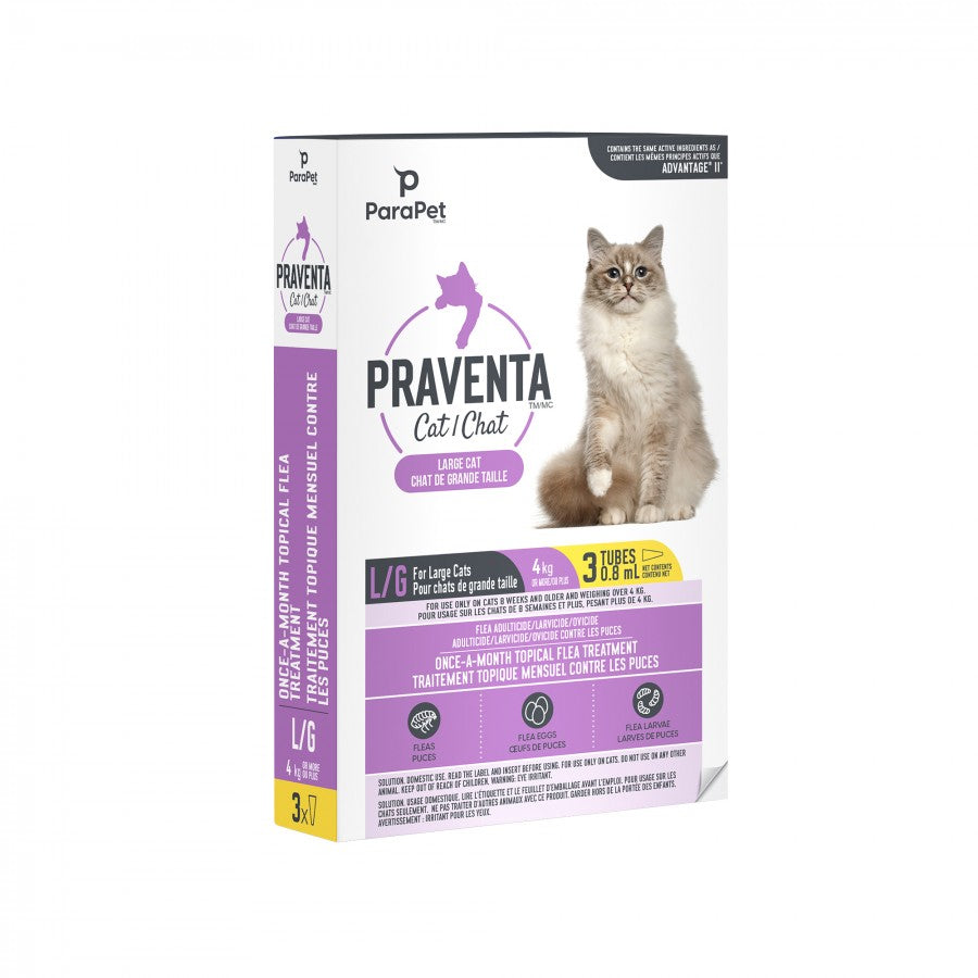 LocalID_71227 Parapet - Praventa for LARGE Cats - 4KG and Over - 3 Tubes