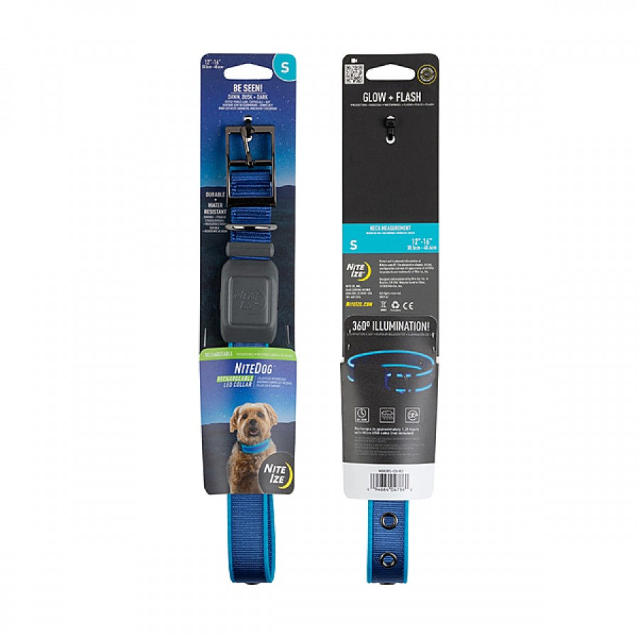 LocalID_66554 Nite Ize - NiteDog Rechargeable LED Collar - BLUE - SMALL