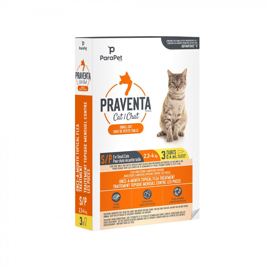 LocalID_71221 Parapet - Praventa for SMALL Cats - 2.3 - 4KG - 3 Tubes