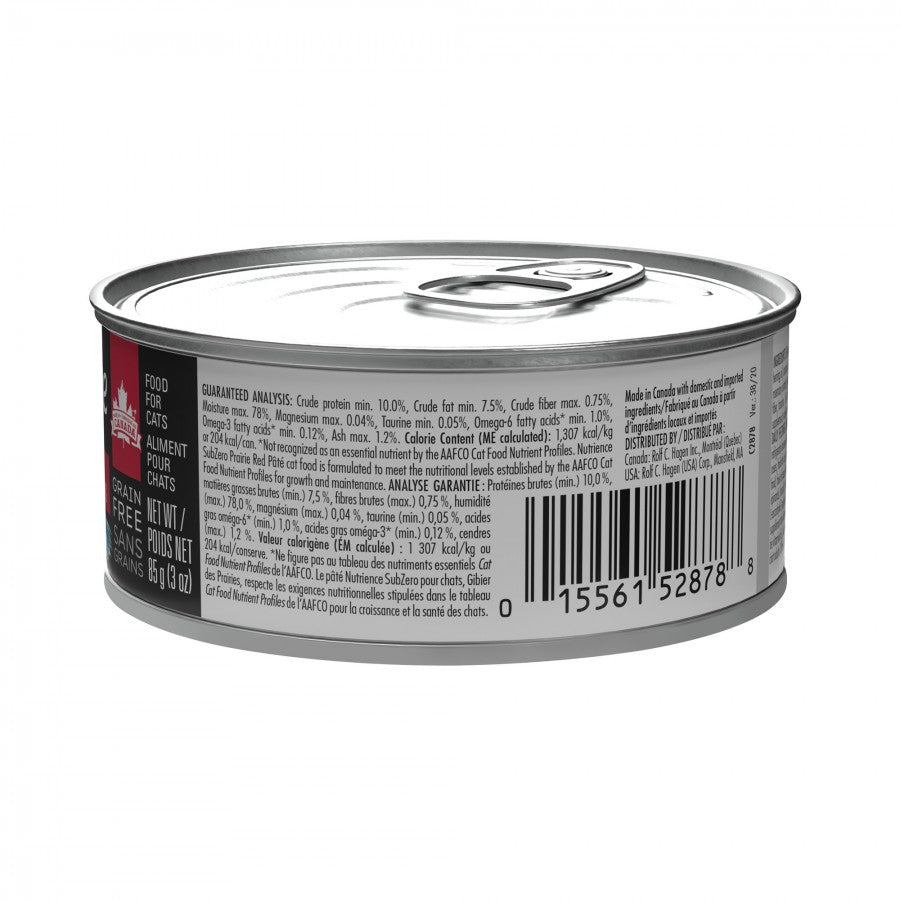 LocalID_67888 Nutrience - Grain Free SubZero Pâté Wet Cat Food - PRARIE RED - 85GM (3oz)