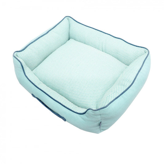 LocalID_64771 Resploot - Sofa Bed - Rectangular - TEAL SNAKESKIN - 60 x 50 x 21CM (24x20x8in)