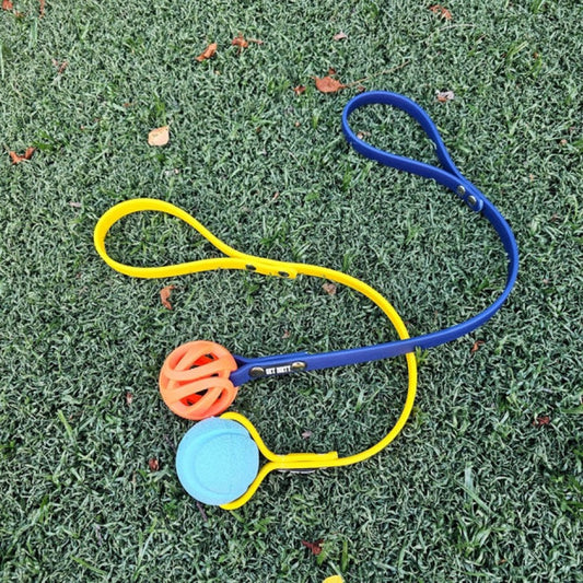 *S.O. - Call for Estimated Arrival* Get Dirty Pet Gear - Tiny Toss & Play BioThane® Ball Tug - 48CM (19in)