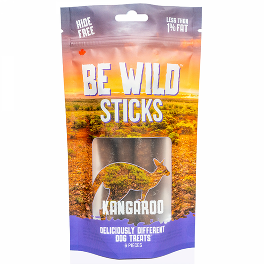 LocalID_69881 This & That - Be Wild Sticks KANGAROO Dog Treat - 100GM - 6PK