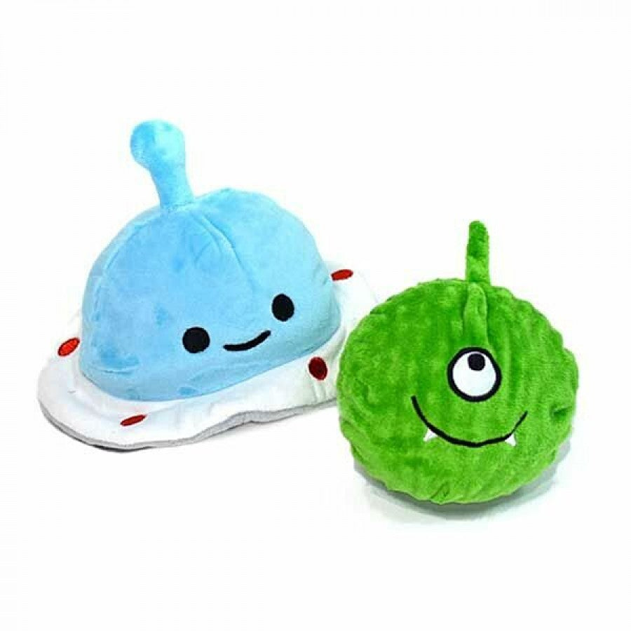 LocalID_70058 Patchwork Pets - Destoyer Prickles Spaceship with Alien Dog Toy - 12.7CM (5in)