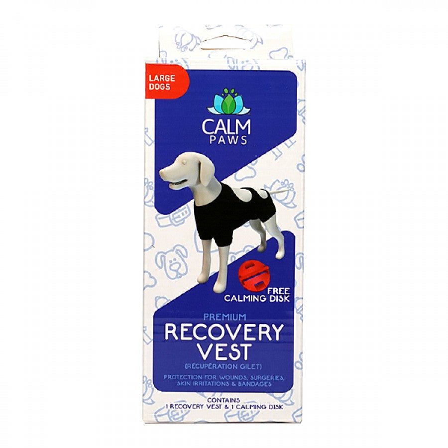 Calm Paws - Calming Recovery Vest with Calming Disc - LARGE - 33-70LB