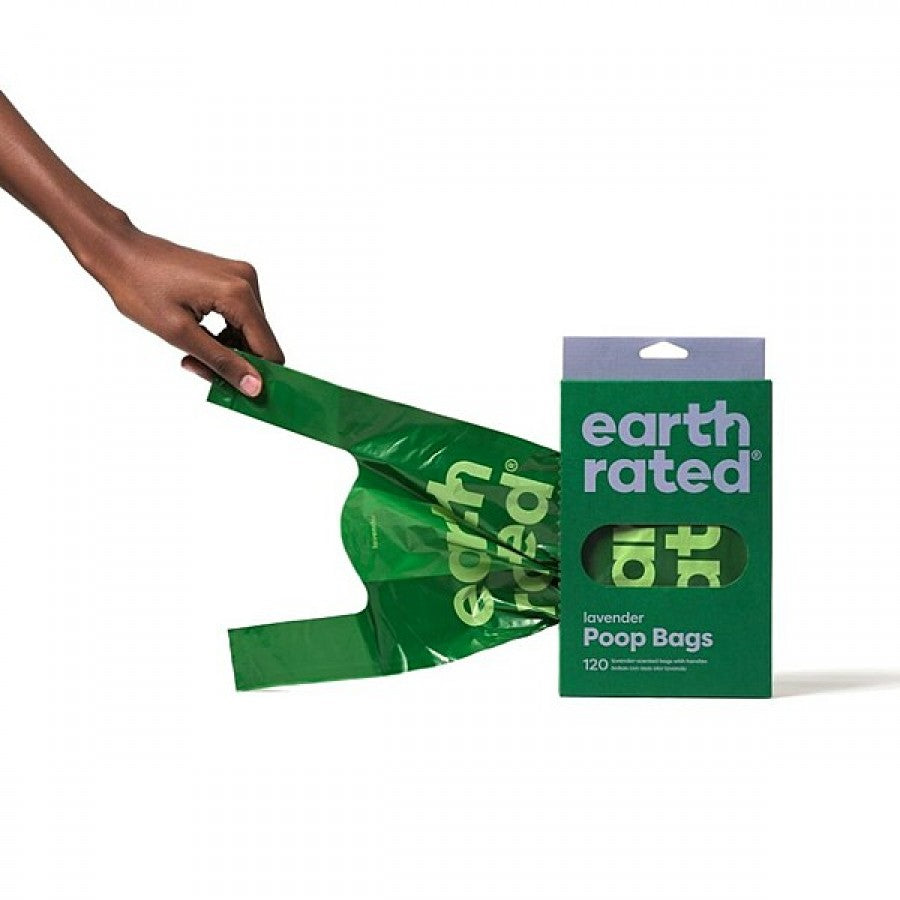 Earth Rated - Handle Poop Bags - LAVENDER - 120 Bags