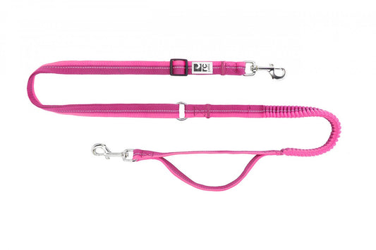 LocalID_55320 RC Pets - BUNGEE Active Leash - MULBERRY AZALEA  - 1in x 6.5ft