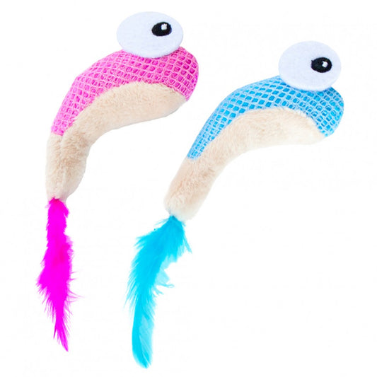 *S.O. - Up to 2 Week Wait* Petstages - Dental Shrimpies Cat Toy - 18CM (7.1in) - 2PK
