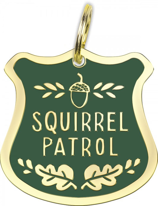 LocalID_70484 Primitives by Kathy - Squirrel Patrol Collar Charm - 2.5CM (1in)