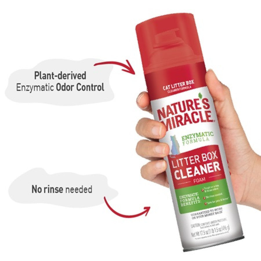 LocalID_65854 Nature's Miracle - Cat Litterbox Cleaner Foam Aerosol - 496GM (17.5oz)