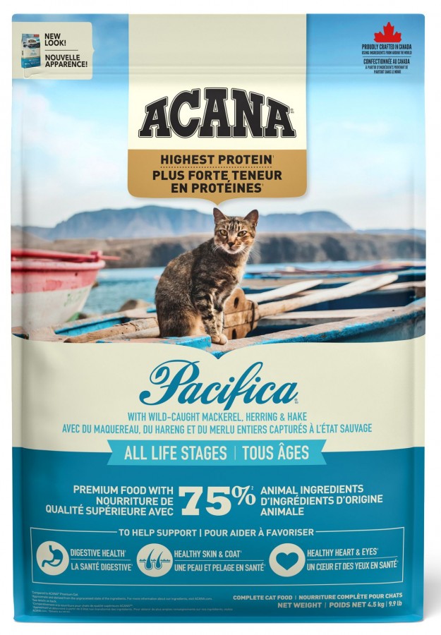LocalID_61597 Champion Foods - Acana PACIFICA Enhanced Dry Cat Food - 4.5KG