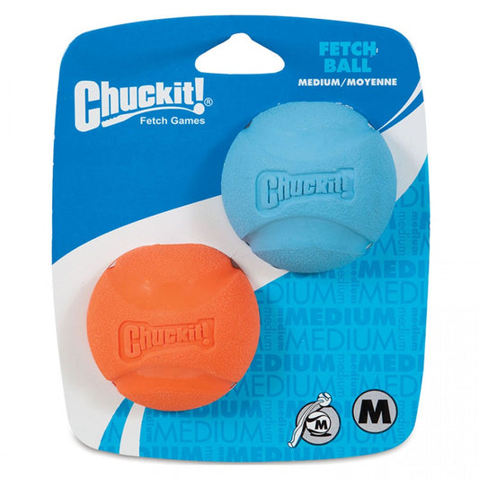 Chuckit! - Fetch Ball Dog Toy - MEDIUM - 6.5CM (2.5in) - 2PK