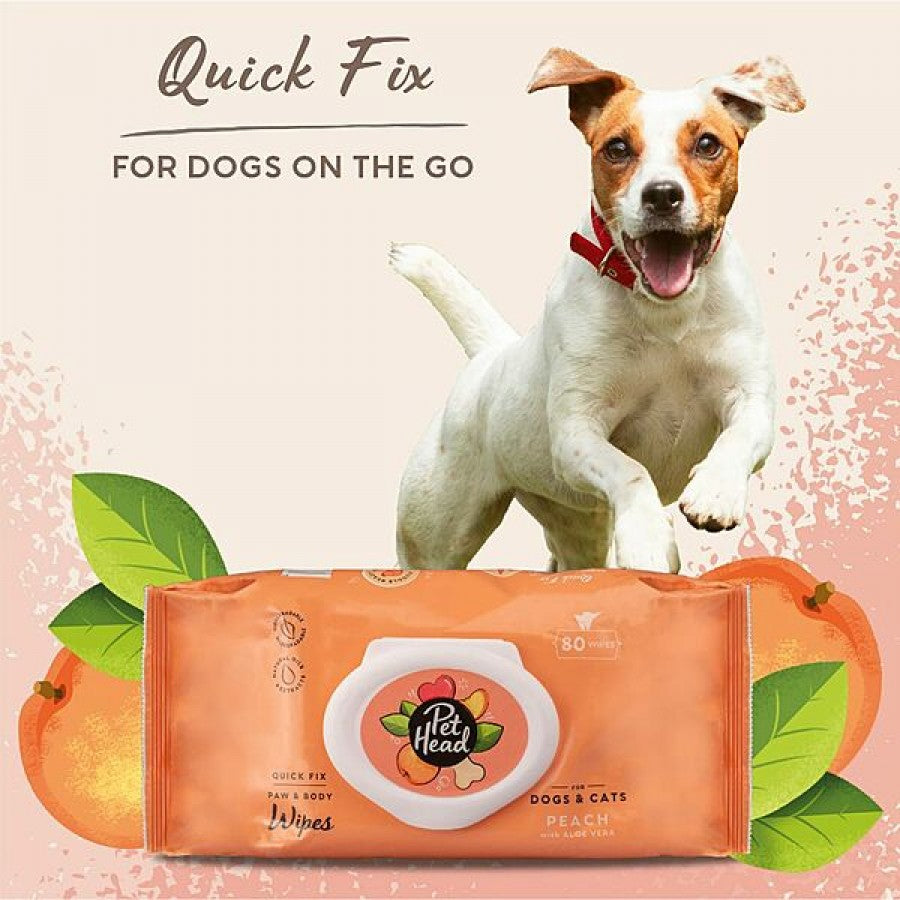 LocalID_70642 Pet Head - Quick Fix Wipes for Cat and Dogs - 80PK