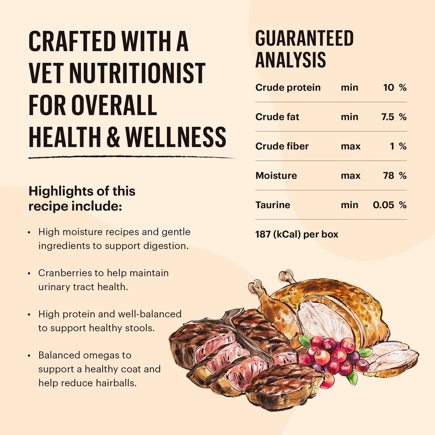*S.O. - Up to 2 Week Wait* The Honest Kitchen - Cate BEEF & CHICKEN Pate Wet Cat Food - 155.9GM (5.5oz)