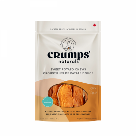 Crumps' Naturals - SWEET POTATO Dog Chews - 612GM (21.6oz)