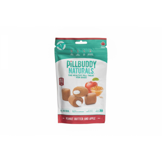 LocalID_67450 Presidio - Pill Buddy Naturals PEANUT BUTTER and APPLE Dog Treat - 150GM (5.29oz) - 30CT
