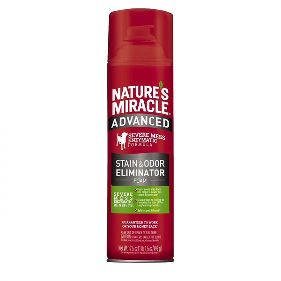 LocalID_58550 Nature's Miracle - Dog Advanced Stain & Odour Eliminator Foam Aerosol - 496GM (17.5oz)