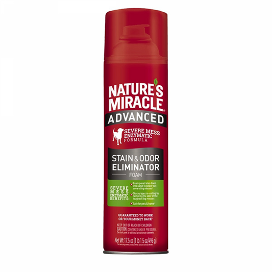 LocalID_58550 Nature's Miracle - Dog Advanced Stain & Odour Eliminator Foam Aerosol - 496GM (17.5oz)