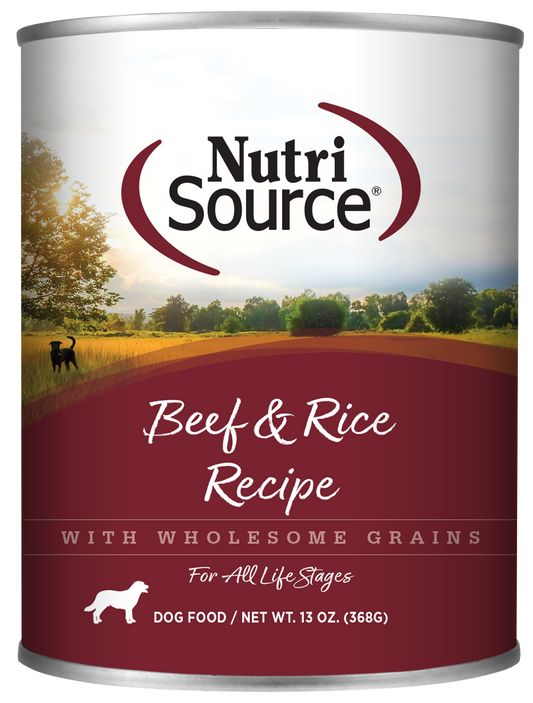 LocalID_67186 NutriSource - Canned Dog Food - Beef & Rice - 368GM (13oz)