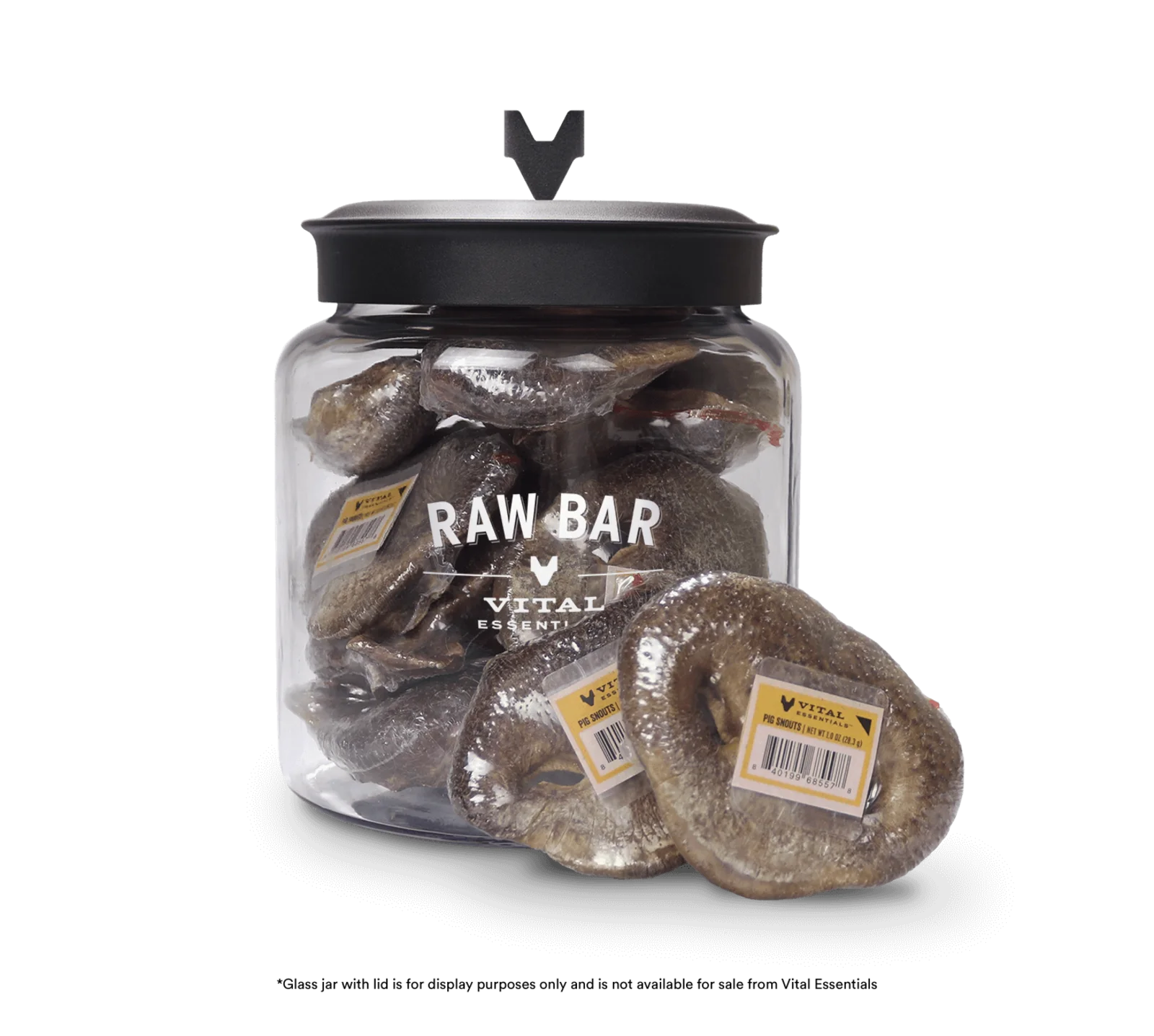 LocalID_69032 Vital Essentials - Freeze Dried Raw PIG SNOUT Snacks Dog Chew - 12.5CM (5in) (BULK)