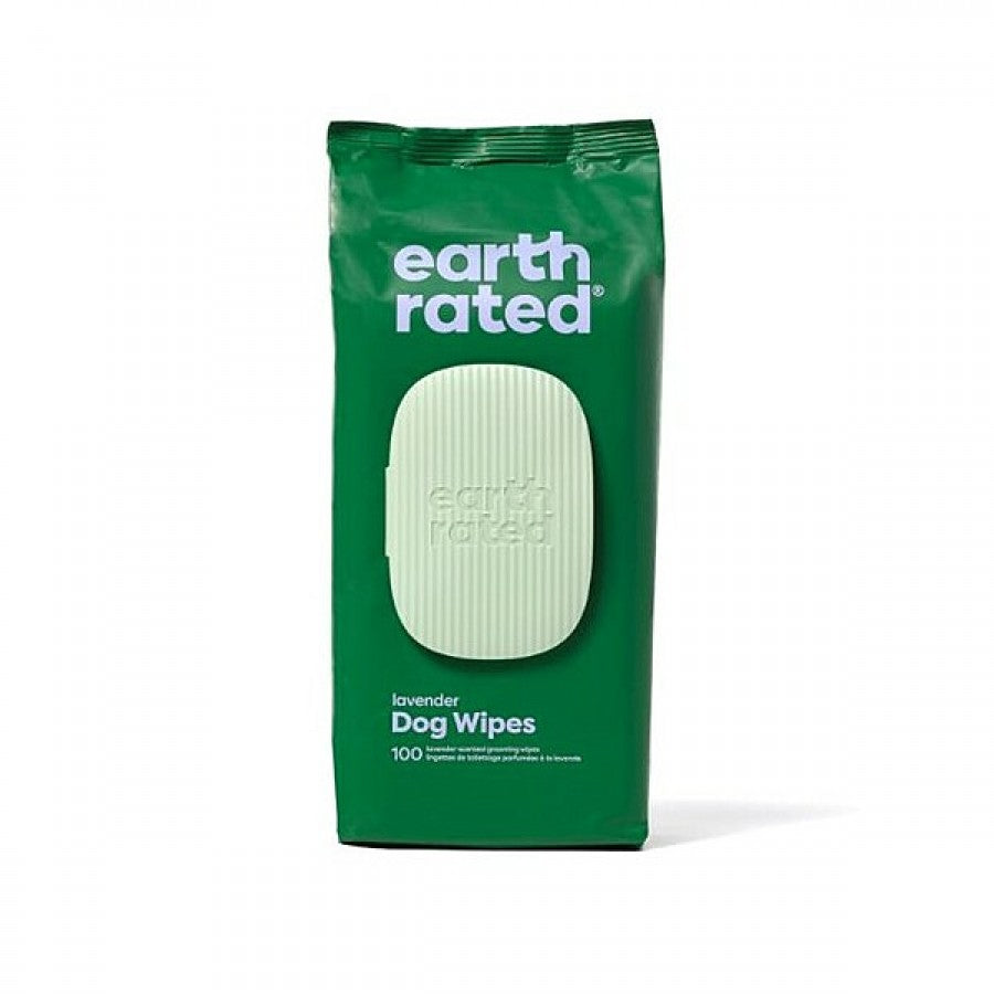 Earth Rated - Compostable Pet Wipes - LAVENDER - 20x20CM (8x8in) - 100PK