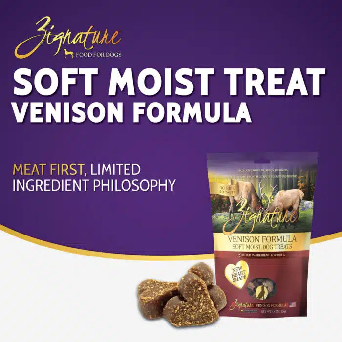 LocalID_69092 Zignature - VENISON Soft Dog Treats - 113GM (4oz)