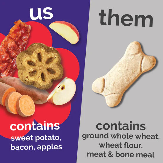 LocalID_71488 Fruitables - Skinny Minis APPLE BACON Chewy Dog Treats - 141GM (5oz)