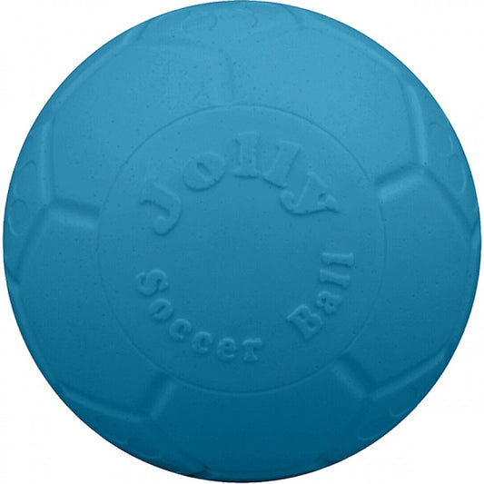 LocalID_66811 Jolly Pets - Soccer Ball Dog Toy - OCEAN BLUE - 15CM (6in)