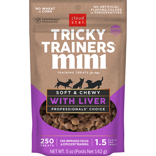 LocalID_67831 Cloud Star - Tricky Trainers Mini LIVER Dog Treat - 142GM (5oz)
