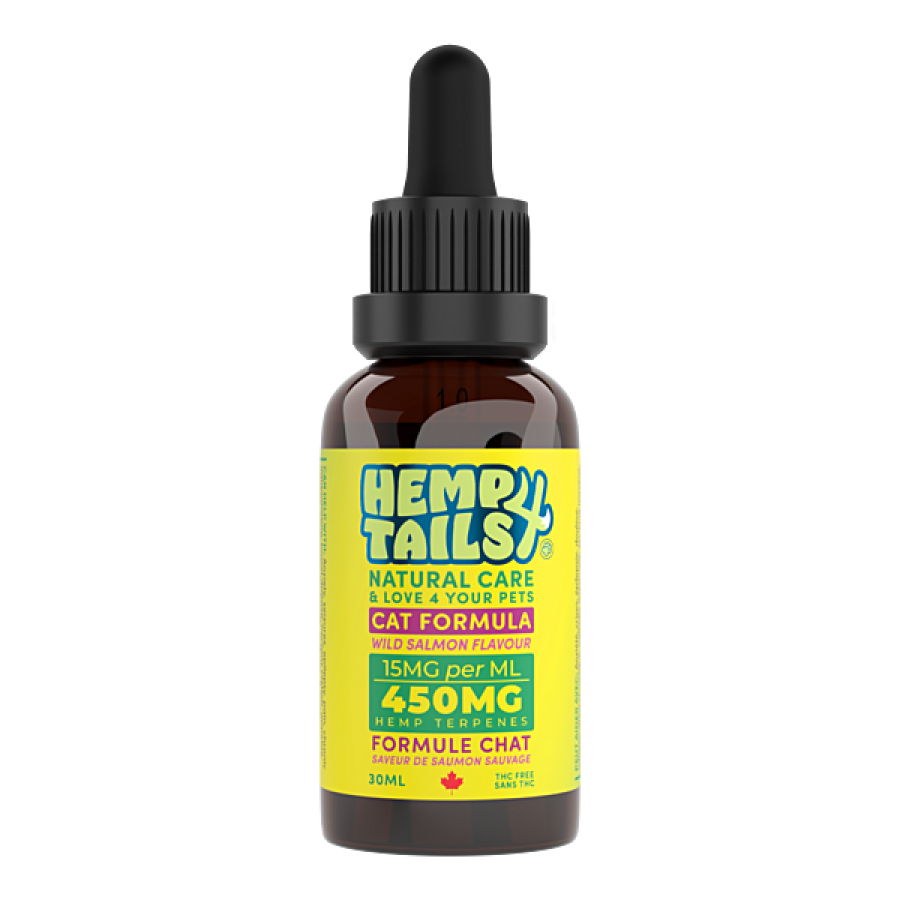 Hemp 4 Tails - Hemp Seed Oil Wild Salmon Flavour for CATS - 450MG/30ML