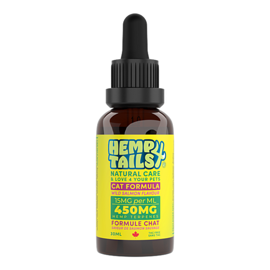 LocalID_58122 Hemp 4 Paws - Hemp Seed Oil Wild Salmon Flavour for CATS - 450MG/30ML
