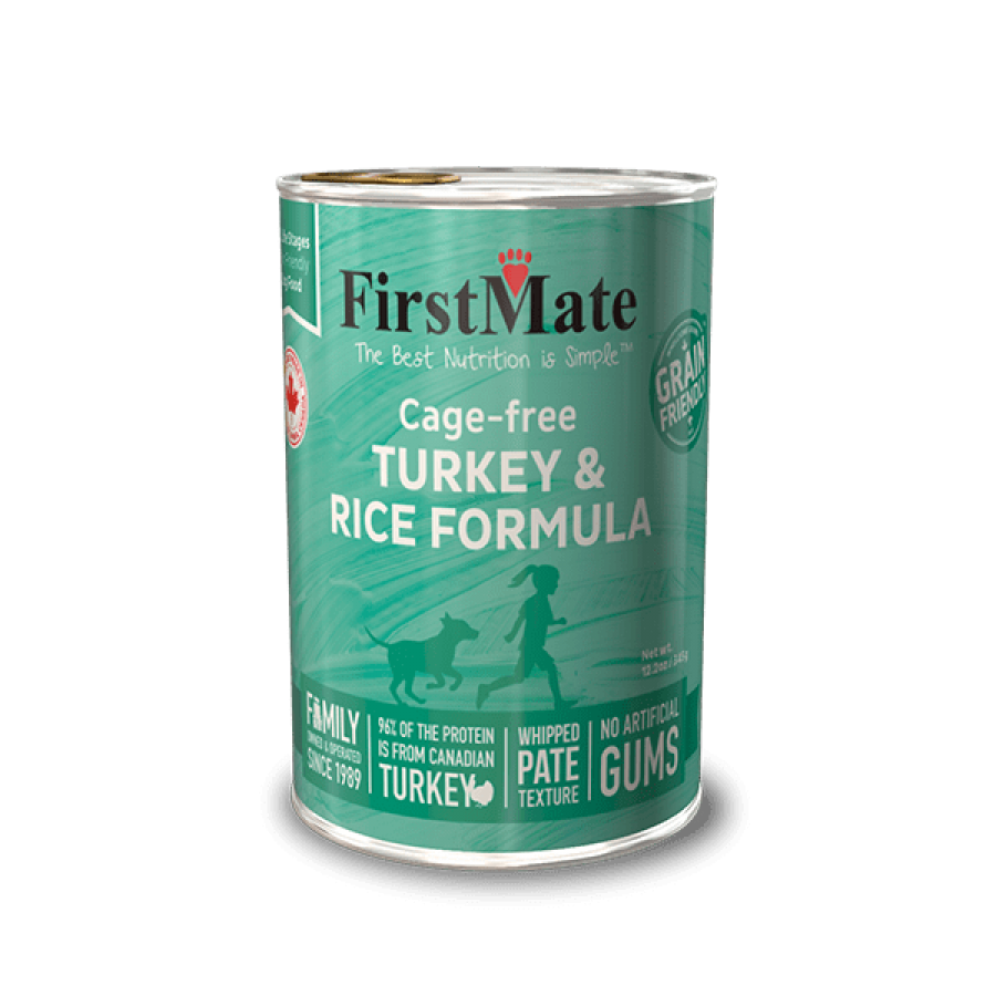 LocalID_71683 FirstMate - Dog Grain Friendly Cage Free TURKEY AND RICE Wet Dog Food - 346GM (12.2oz)