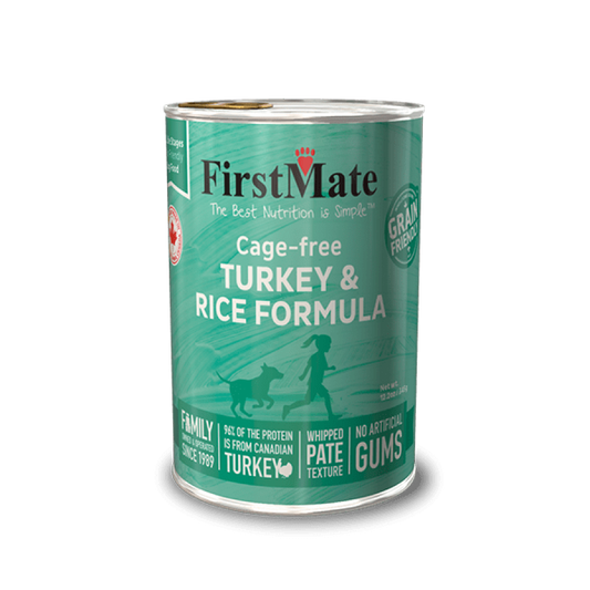 LocalID_71683 FirstMate - Dog Grain Friendly Cage Free TURKEY AND RICE Wet Dog Food - 346GM (12.2oz)