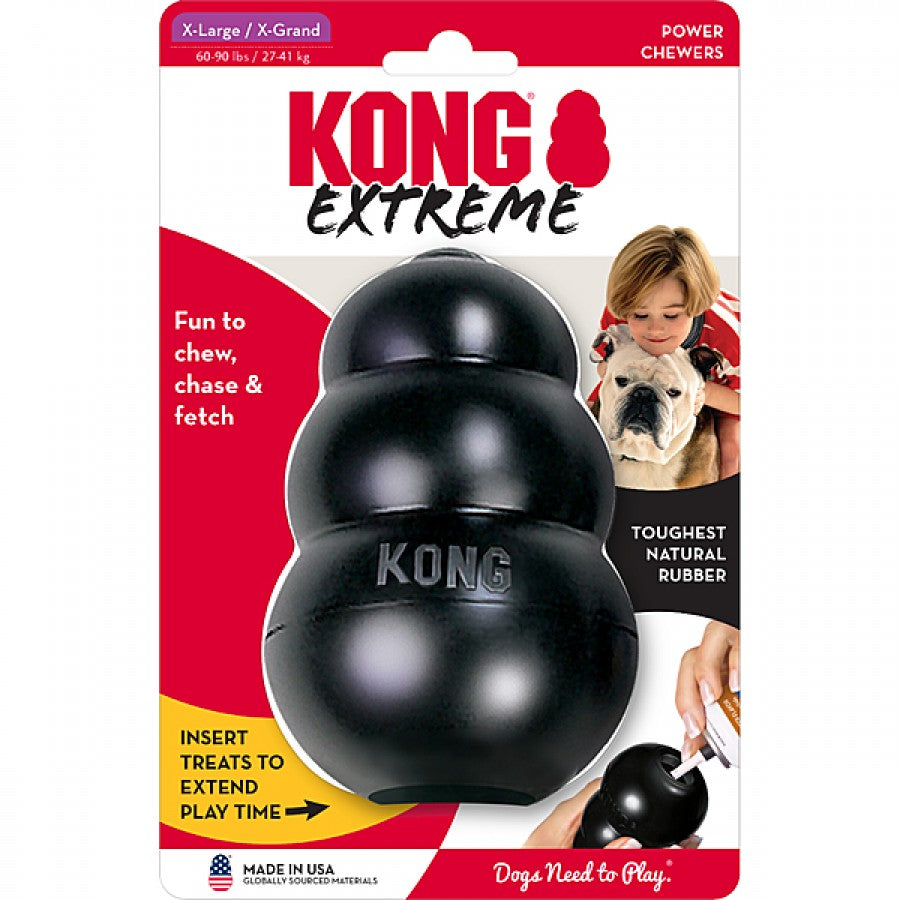 LocalID_69812 KONG - Extreme BLACK Dog Treat Dispensing Toy - XLARGE - 13CM (5in)