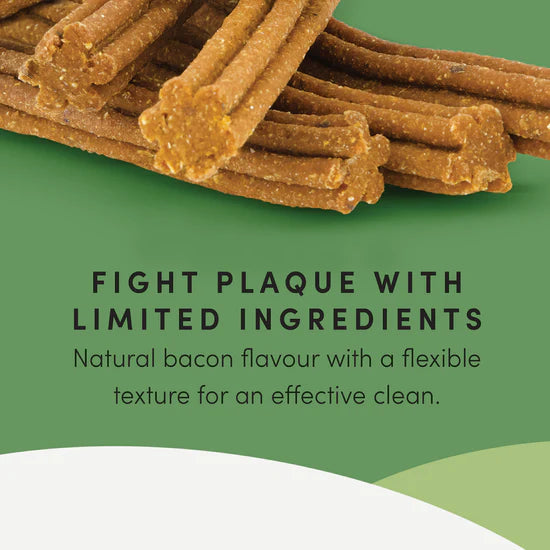 LocalID_68055 Crumps' Naturals - Dog Plaque Busters with BACON Dog Treat - 9CM (3.5in) - 255GM (9oz) - 18PK