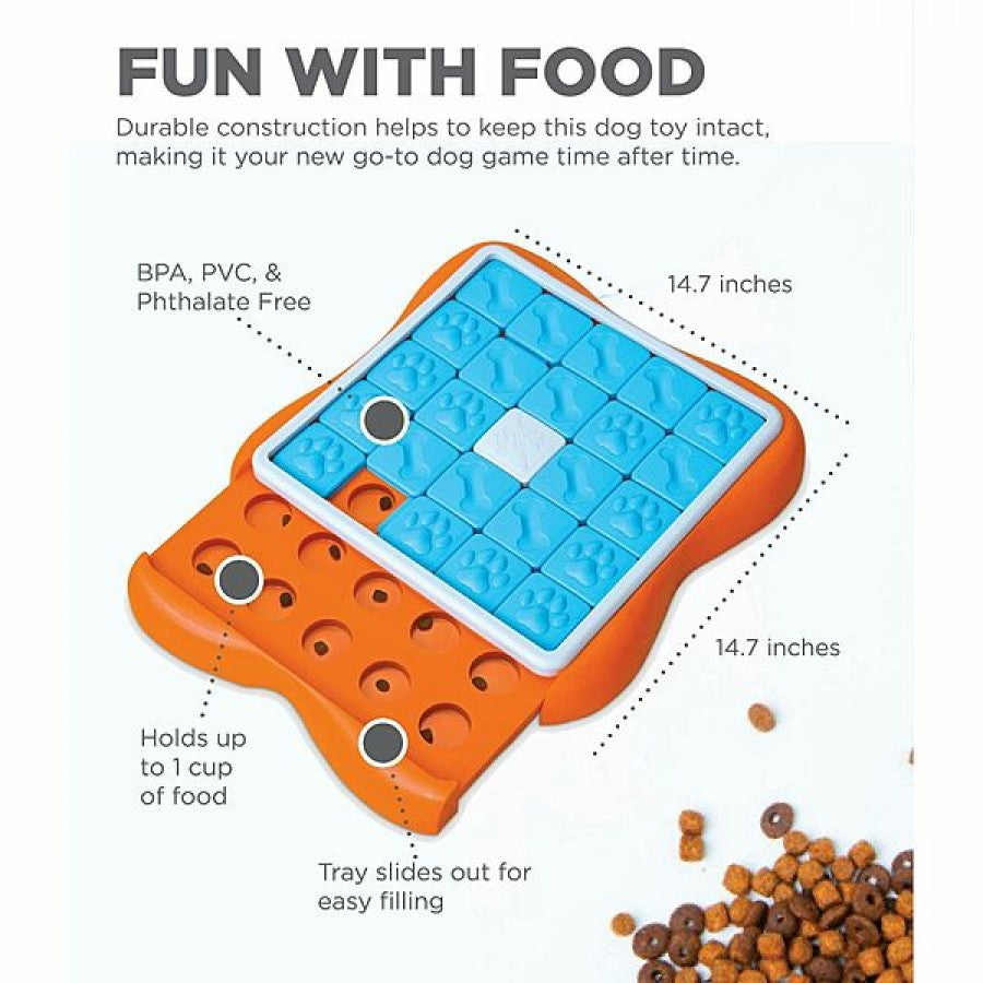 LocalID_69966 Nina Ottosson - Challenge Slider Puzzle Dog Toy - MULTICOLOUR - 37x37x5CM (14.57x14.57x1.97in)