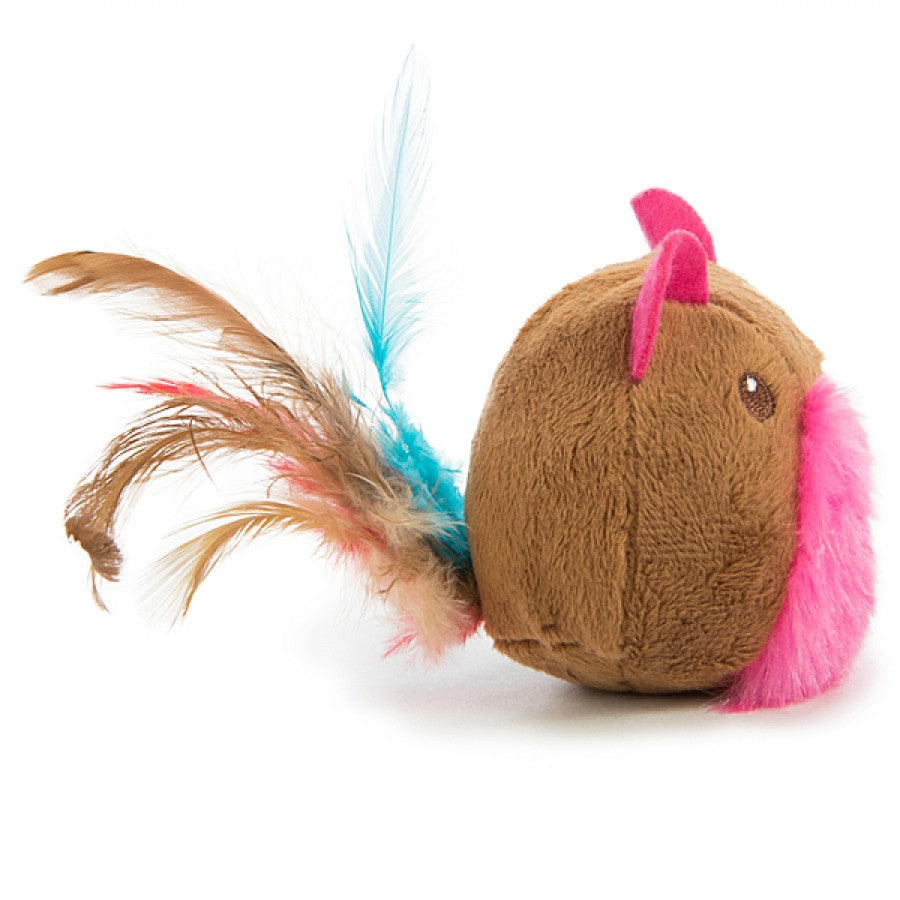 SmartyKat - Chit Chatter w/Feather & Sound Cat Toy - 8CM (3in)