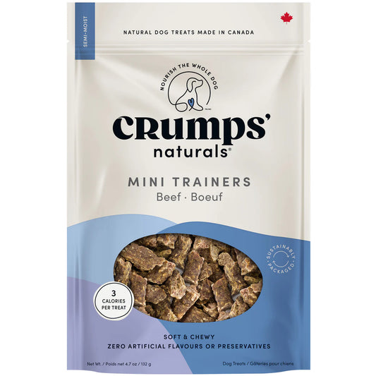 LocalID_71113 Crumps' Naturals - Mini Trainers Semi-Moist BEEF Dog Treat - 300GM (10.6oz)