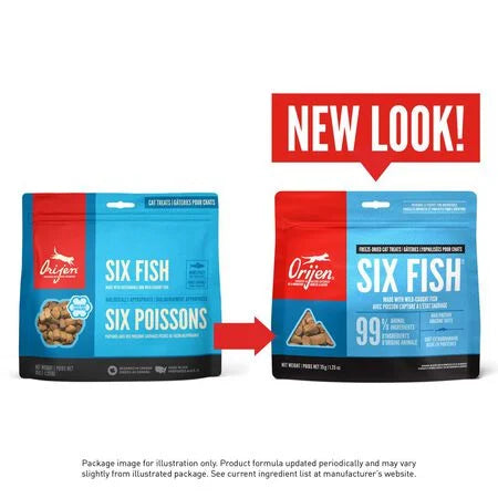 LocalID_65779 Champion Foods - Orijen - Freeze-Dried SIX FISH Cat Treats - 35GM (1.25oz)